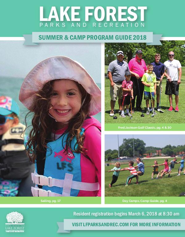 Lake Forest Parks & Recreation Brochures Summer & Camp 2018