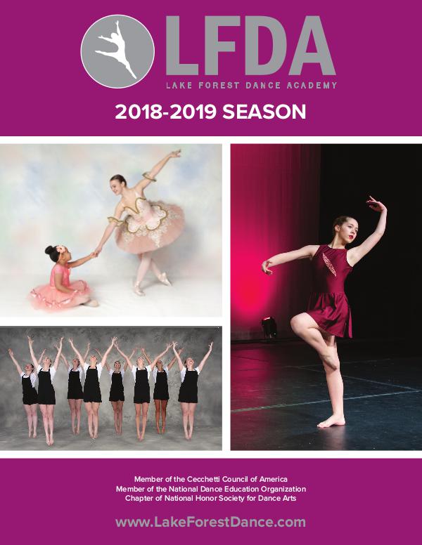 Lake Forest Dance Academy Brochure Dance Brochure 2018-2019