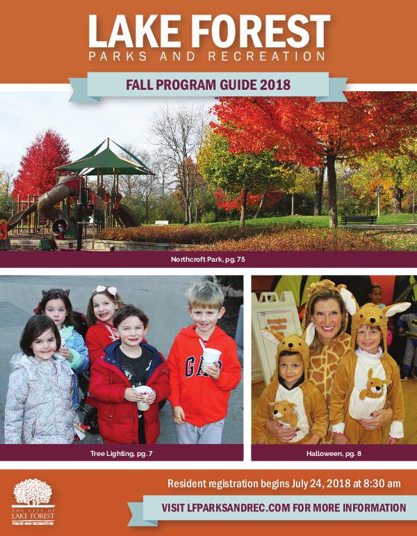 Lake Forest Parks & Recreation Brochures Fall 2018