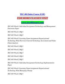TEC 401 MART Education  Terms/tec401mart.com