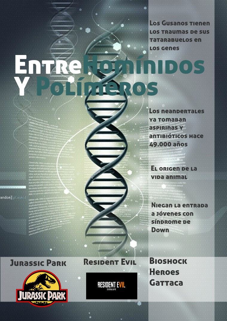 Entre Homínidos y Polímeros 2 Tercera edición, Genética!!