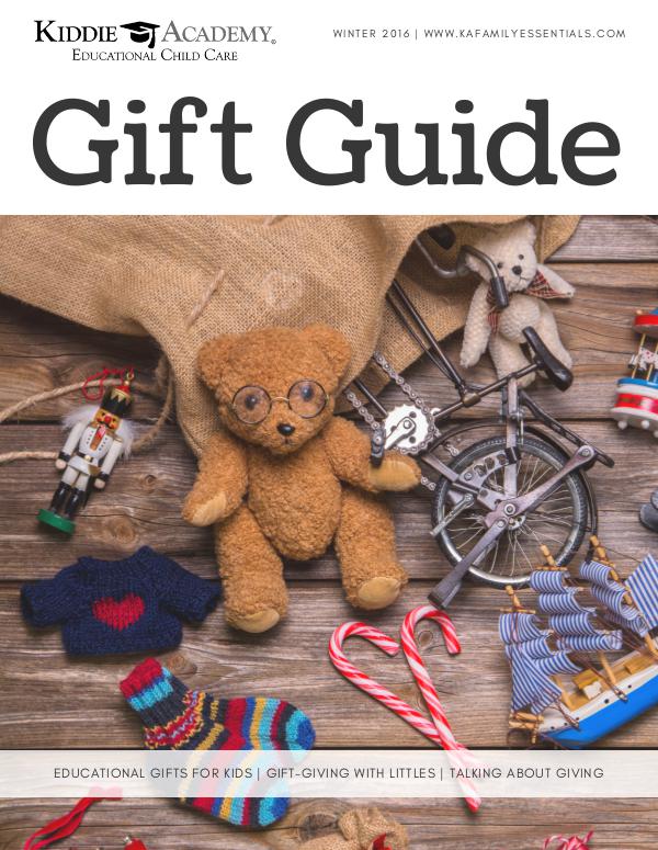 Kiddie Academy's 2016 Educational Gift Guide Part I Educational Gift Guide Part I