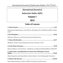 International Journal of Indonesian Studies