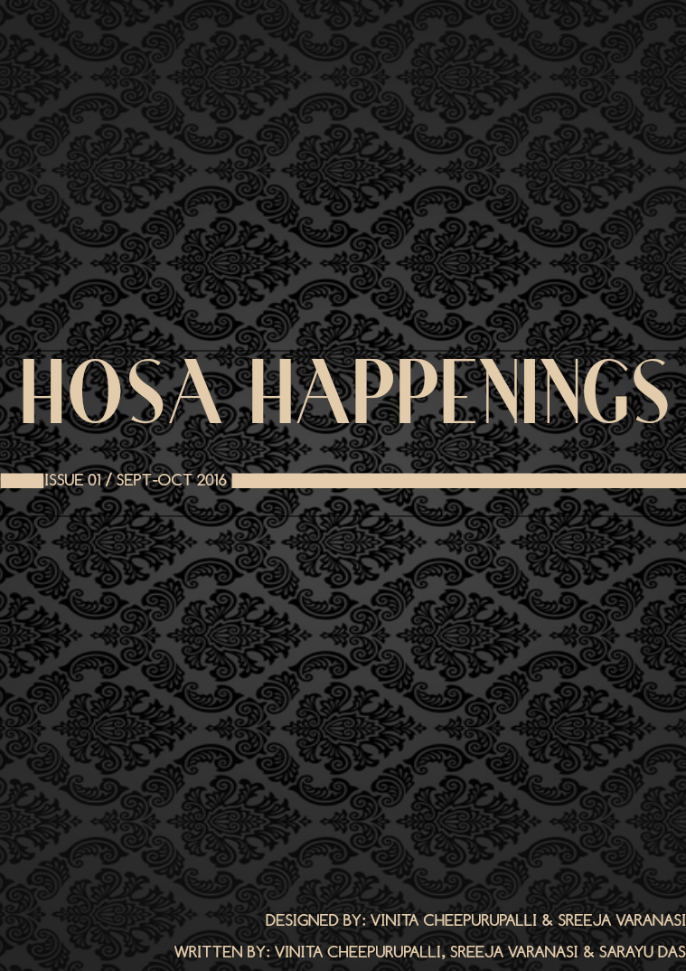 HOSA Happenings Issue 1, September-October 2016