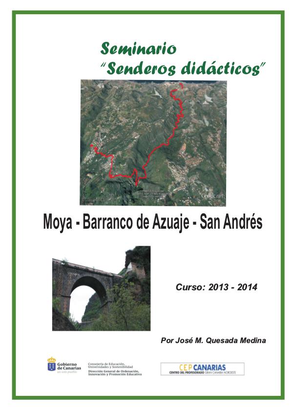 I Edición Senderos Didácticos; Moya - Azuaje - San Andrés Moya - San Andrés valido(1)