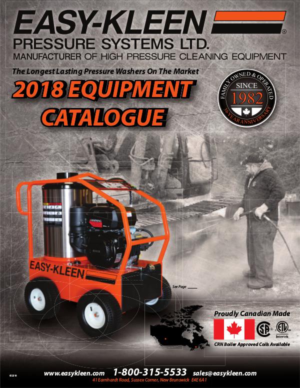 Easy-Kleen 2018 Canadian Catalogue 2018 Easy Kleen Equipment Catalogue (CND)