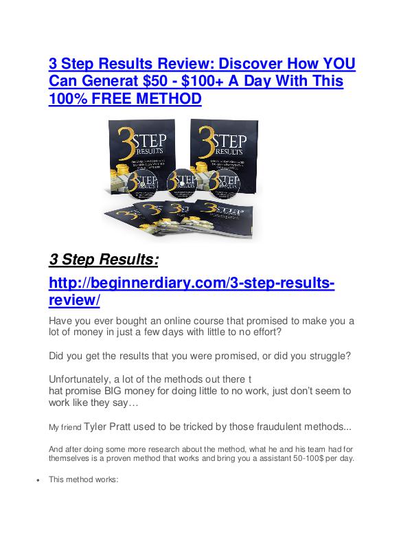 3 Step Results Review and (MASSIVE) $23,800 BONUSES