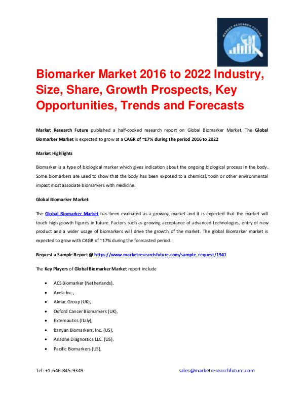 Biomarker Market Regional Analysis