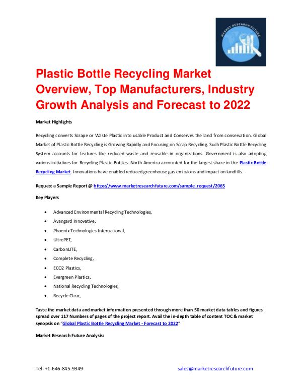 Shrink Sleeve Labels Market 2016 market Share, Regional Analysis and Plastic Bottle Recycling Market