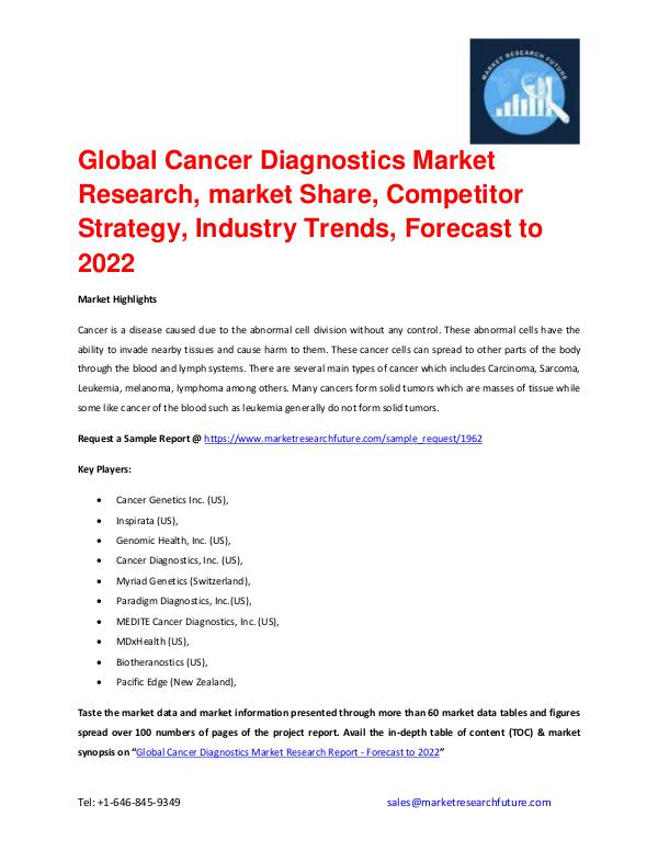 Shrink Sleeve Labels Market 2016 market Share, Regional Analysis and Global Cancer Diagnostics Market
