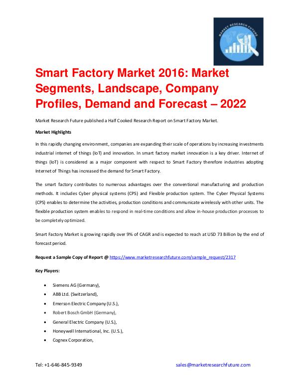 Shrink Sleeve Labels Market 2016 market Share, Regional Analysis and Smart Factory Market