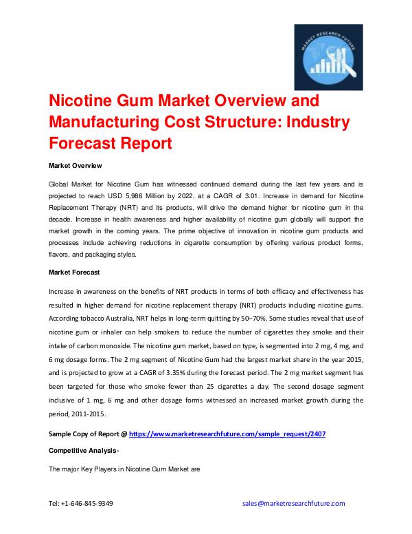 Shrink Sleeve Labels Market 2016 market Share, Regional Analysis and Global Nicotine Gum Market