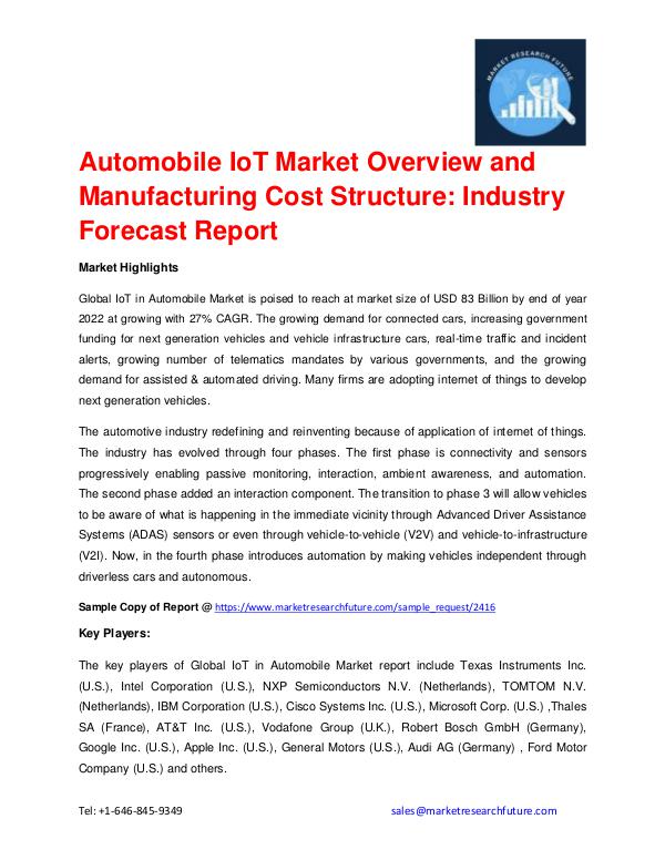 Automobile IoT Market