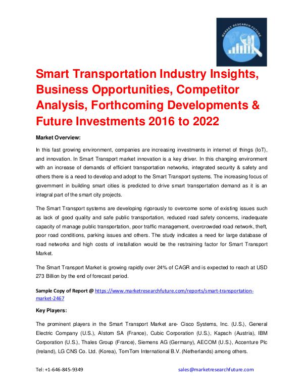 Smart Transportation Market Solution