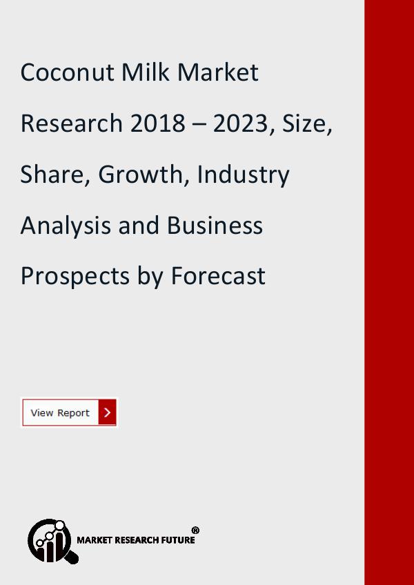 Market Research Future (Food and Beverages) Coconut Milk Market Projected
