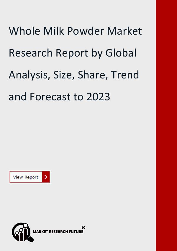 Market Research Future (Food and Beverages) Whole Milk Powder Market Research Report