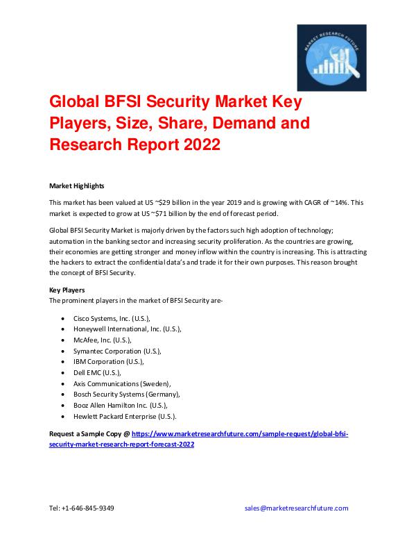 Global BFSI Security Market Analysis Report