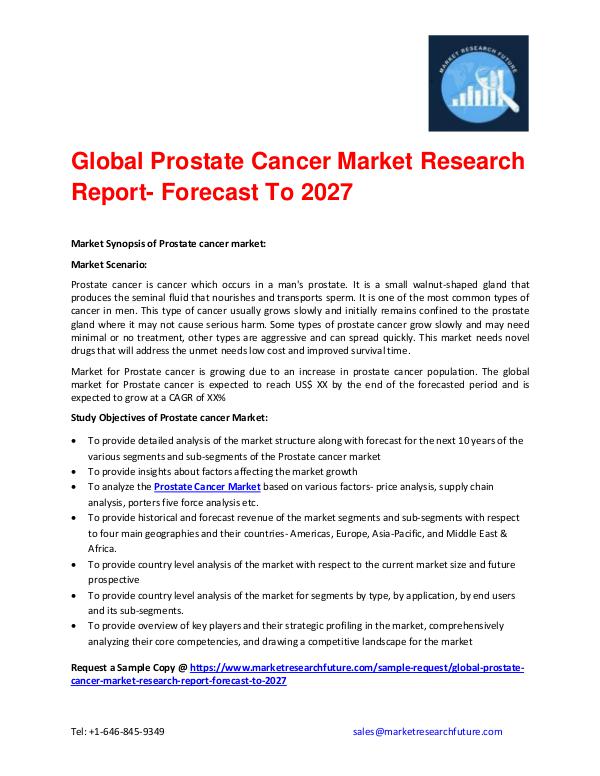 Global Prostate Cancer Market