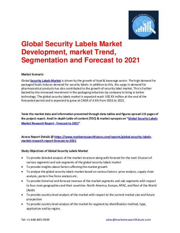 Global Security Labels Market Analysis Report - Fo