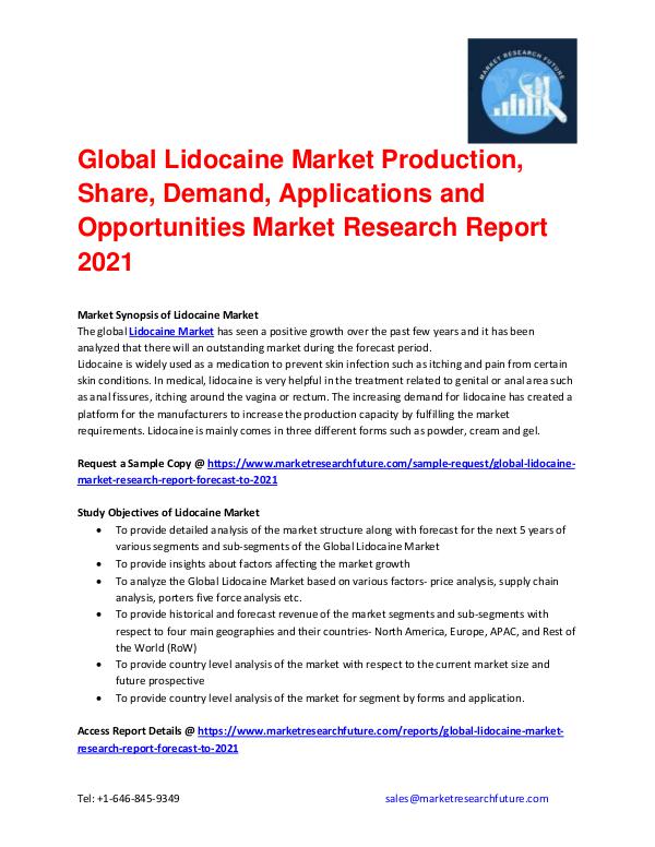 Global Lidocaine Market Regional Analysis