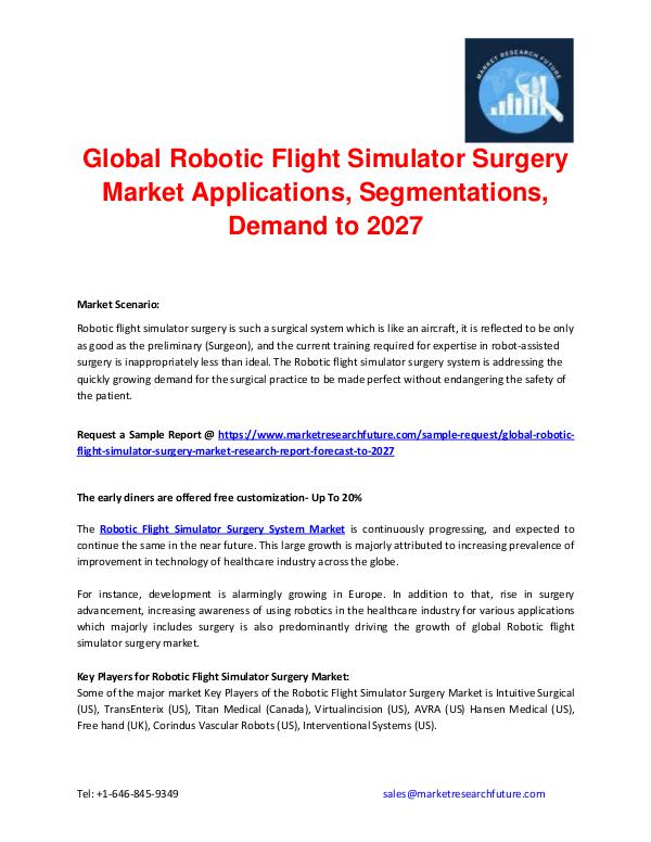 Global Robotic Flight Simulator Surgery Market Ana