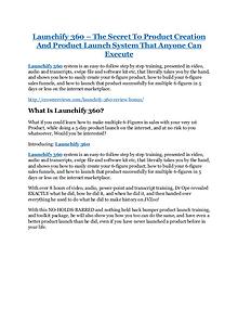 Launchify 360 review & Launchify 360 (Free) $26,700 bonuses