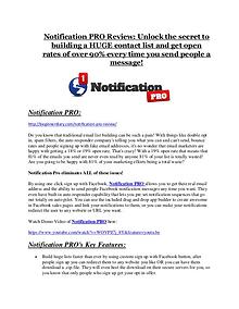 Notification PRO review-(MEGA) $23,500 bonus of Notification PRO