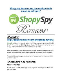 ShopySpy Review-$9700 Bonus & 80% Discount