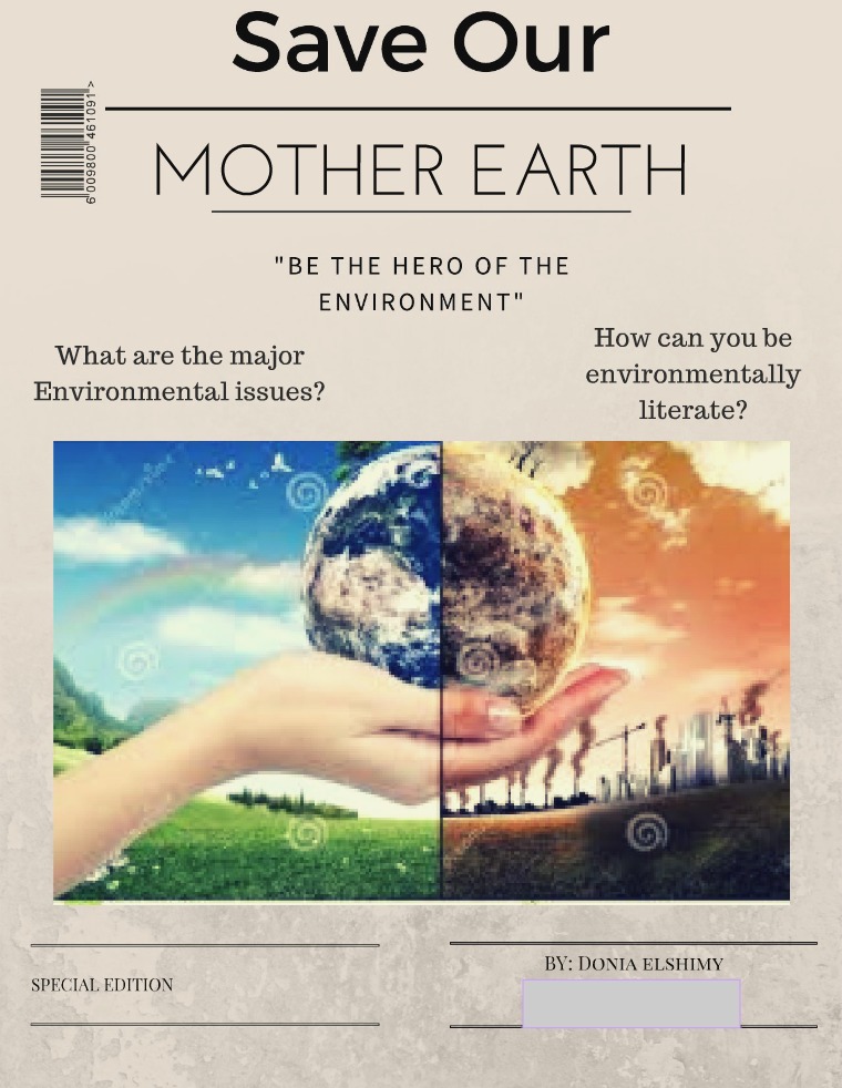 Environmental literacy save our mother earth