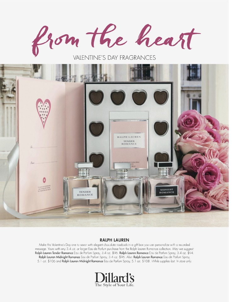 Dillard's Catalogs Valentine's Day fragrance gifts