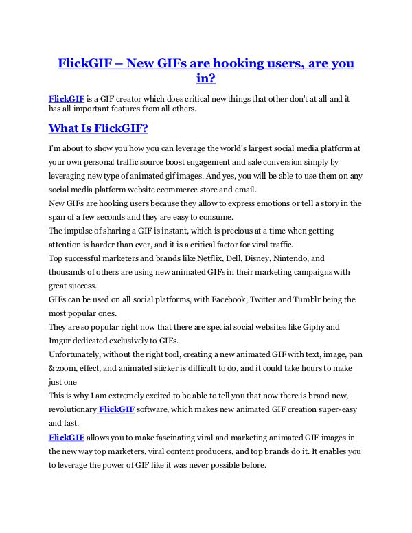 FlickGIF Review & (Secret) $22,300 bonus FlickGIF review & (GIANT) $24,700 bonus