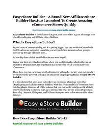 Easy eStore Builder review & (GIANT) $24,700 bonus NOW