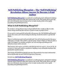 Self-Publishing Blueprint review in detail and (FREE) $21400 bonus