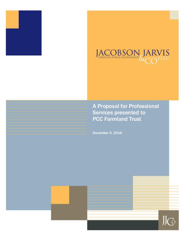 JJCo proposal for PCC Farmland Trust test