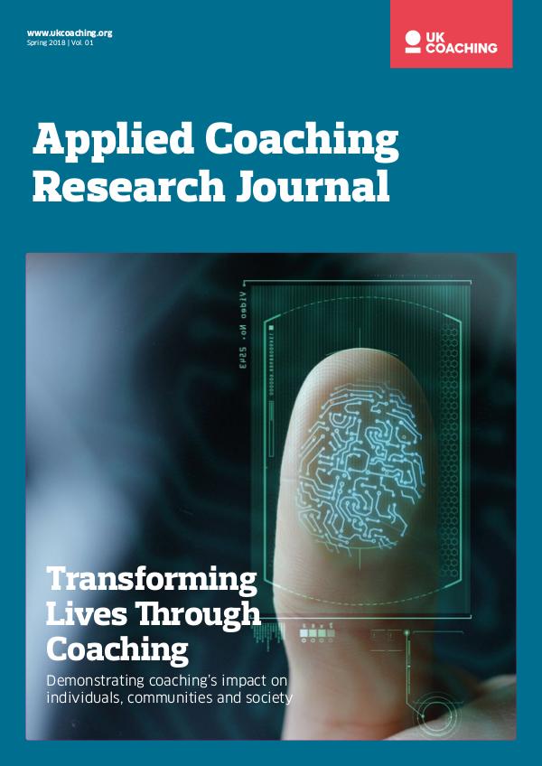 Applied Coaching Research Journal Research Journal 1