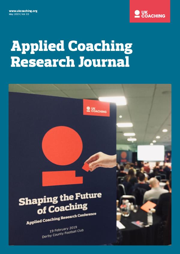 Applied Coaching Research Journal Research Journal 3