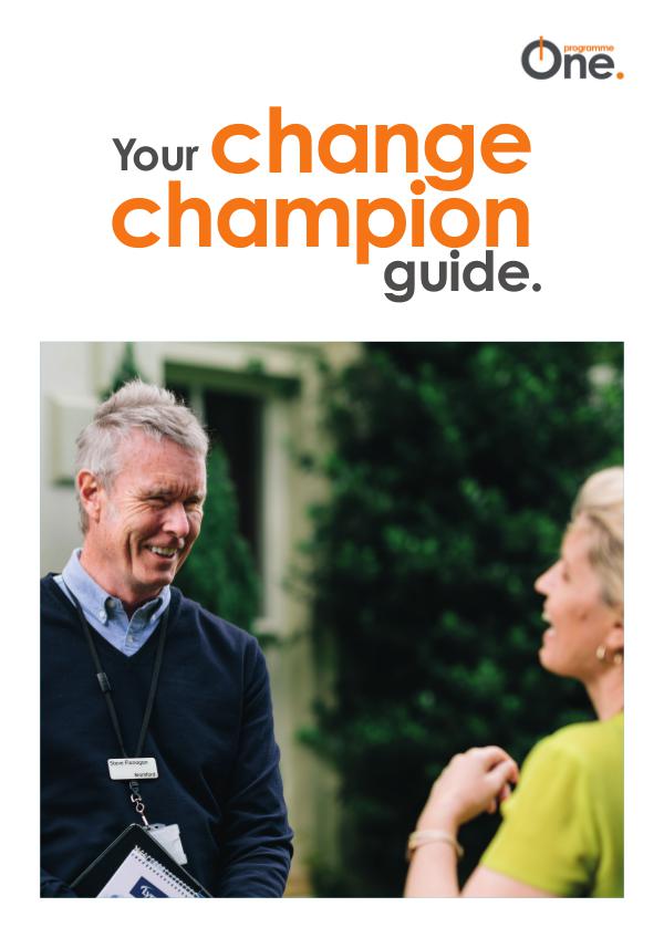 Champions Guide Welcome to programme One
