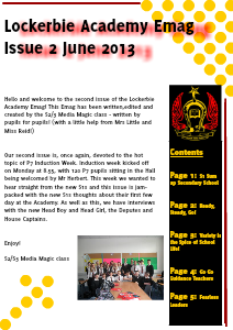 Lockerbie Academy News Release: Induction Week Issue 2 June 2013