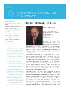 Parliamentary Forum for Democracy News June, 2013