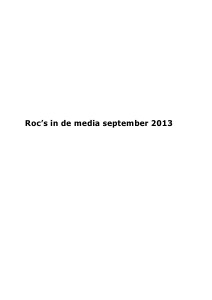 roc's in de media september 2013