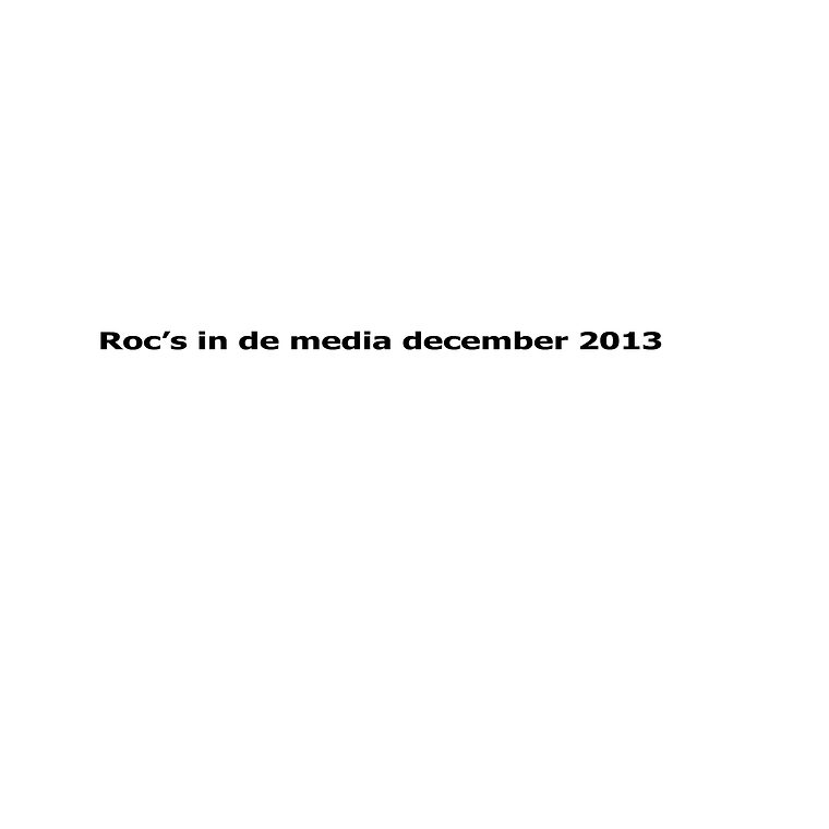 roc's in de media december 2013
