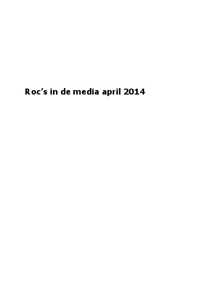 roc's in de media april 2014