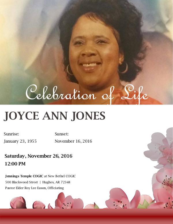 Joyce Ann Jones Funeral Program v2 I