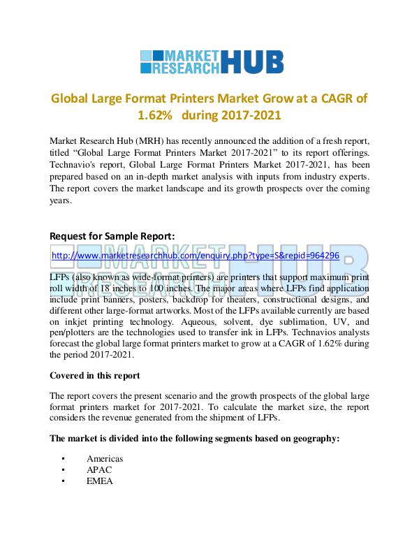 Global Large Format Printers Market Research Repor