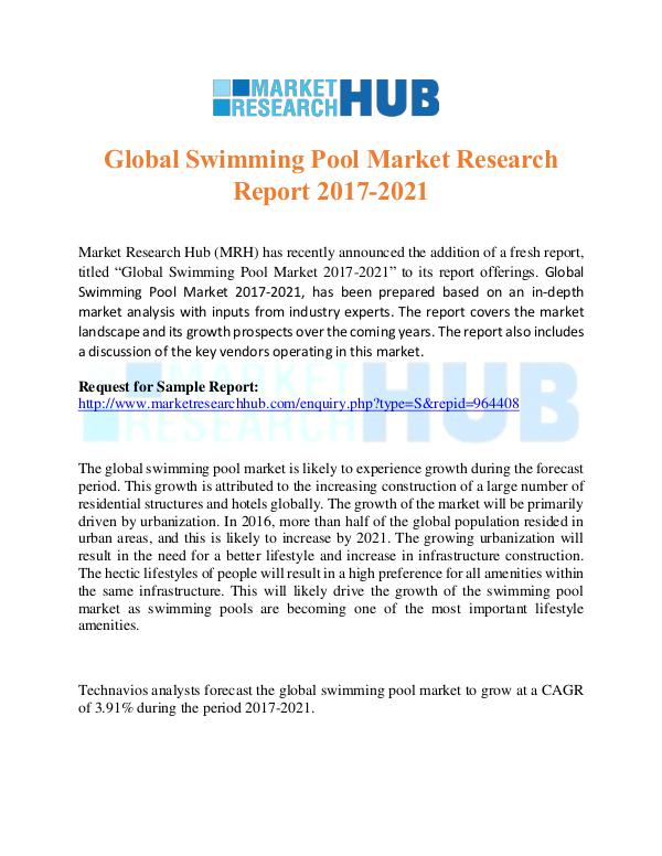 Global Swimming Pool Market Research Report 2017