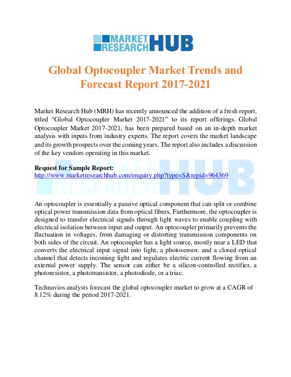Market Research Report Global Optocoupler Market Trends Report