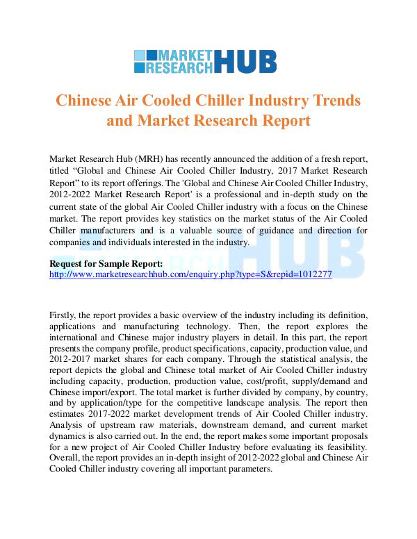 Chinese Air Cooled Chiller Industry Trends Report