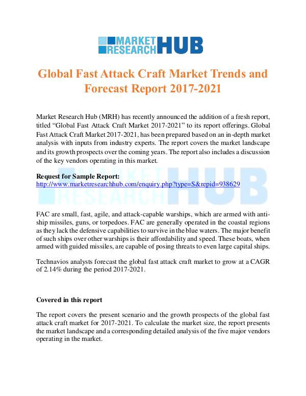 Market Research Report Global Fast Attack Craft Market Trends