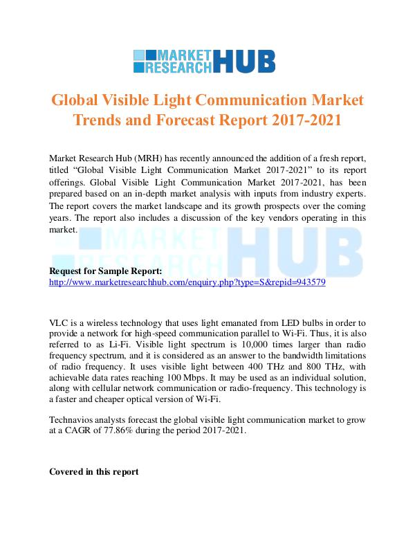 Visible Light Communication Market Trends Report
