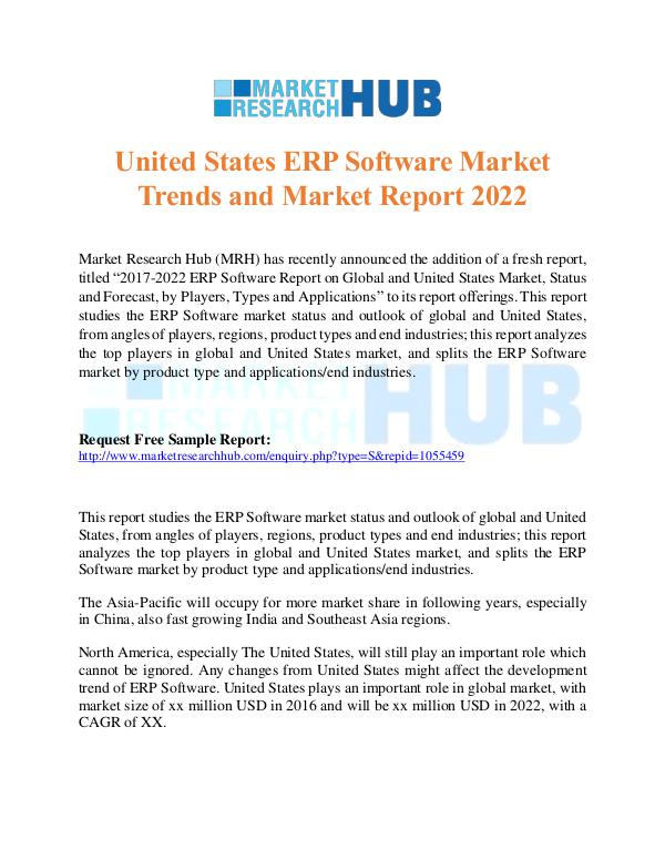 Market Research Report United States ERP Software Market Report